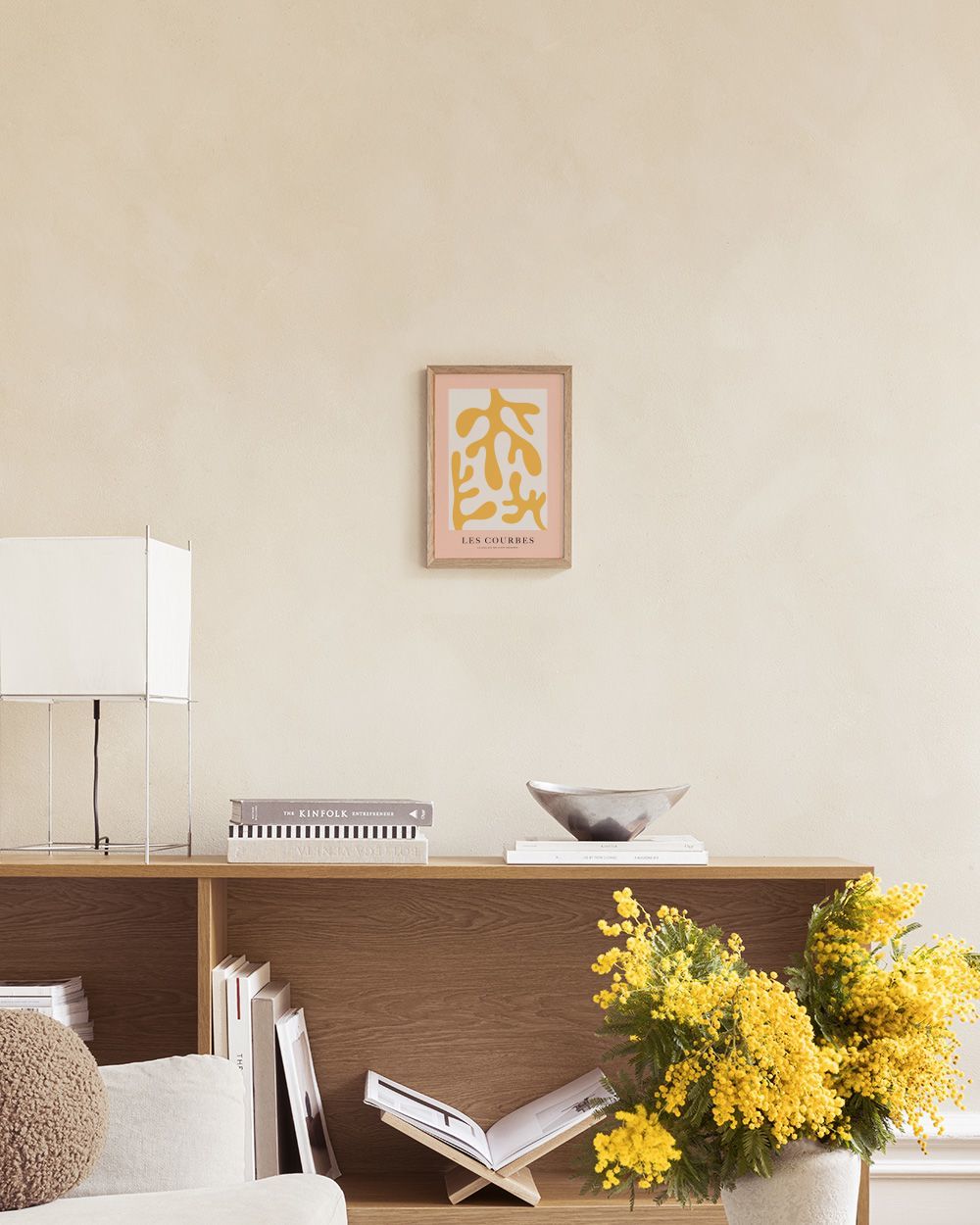 Les Courbes Jaune Print