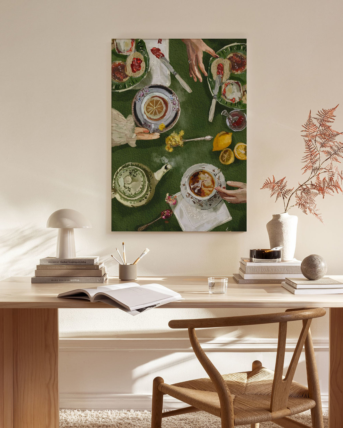 Ekaterina Zagorska - Tea O’Clock Canvas print