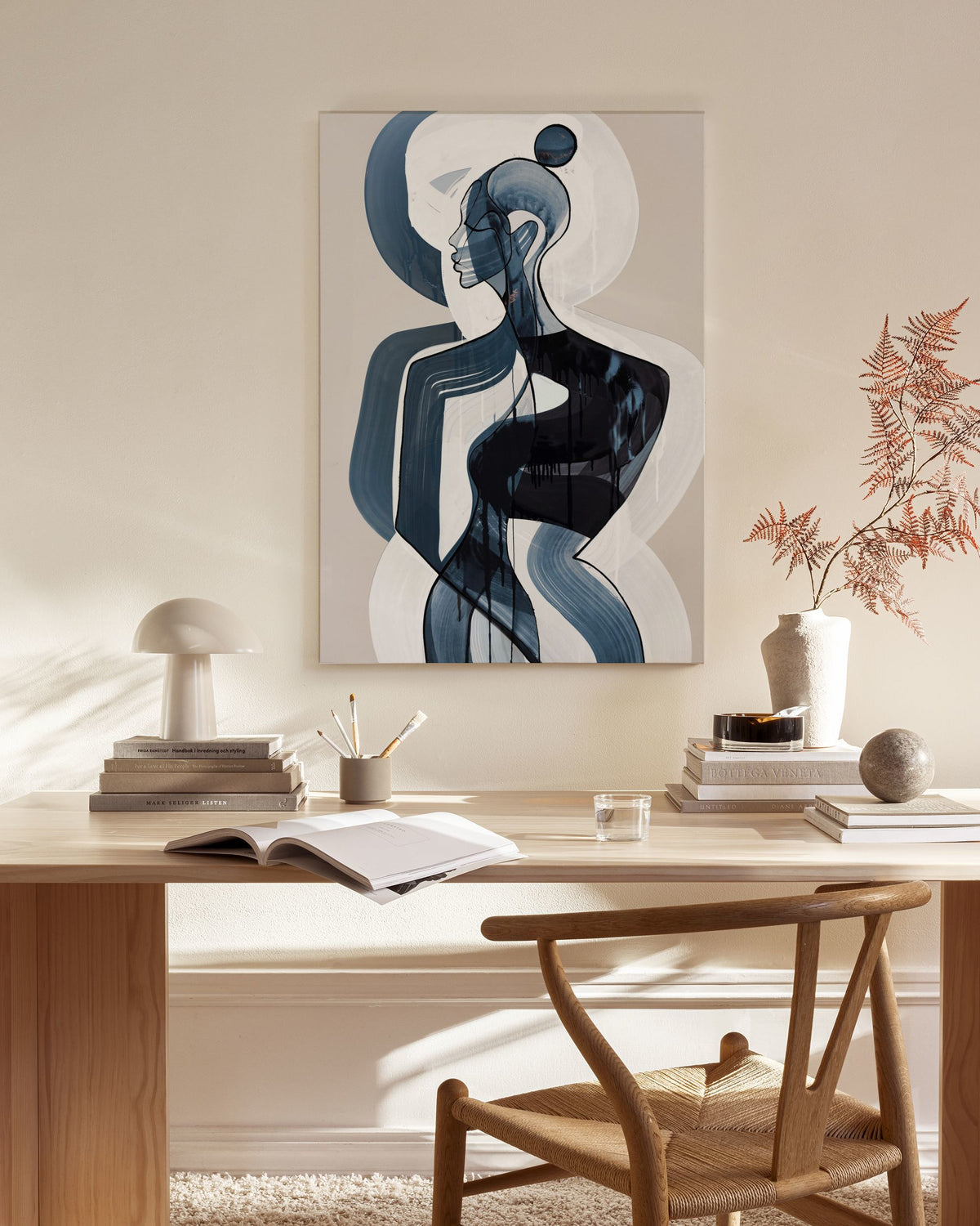 Peytil - Blau Serenity Canvas print