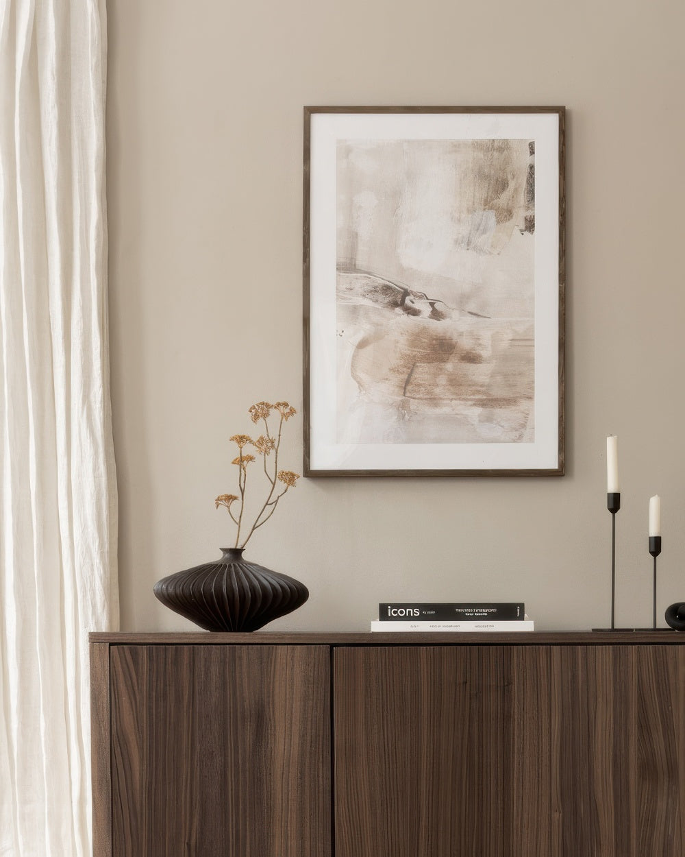 Soft Beige Painting No2 Print