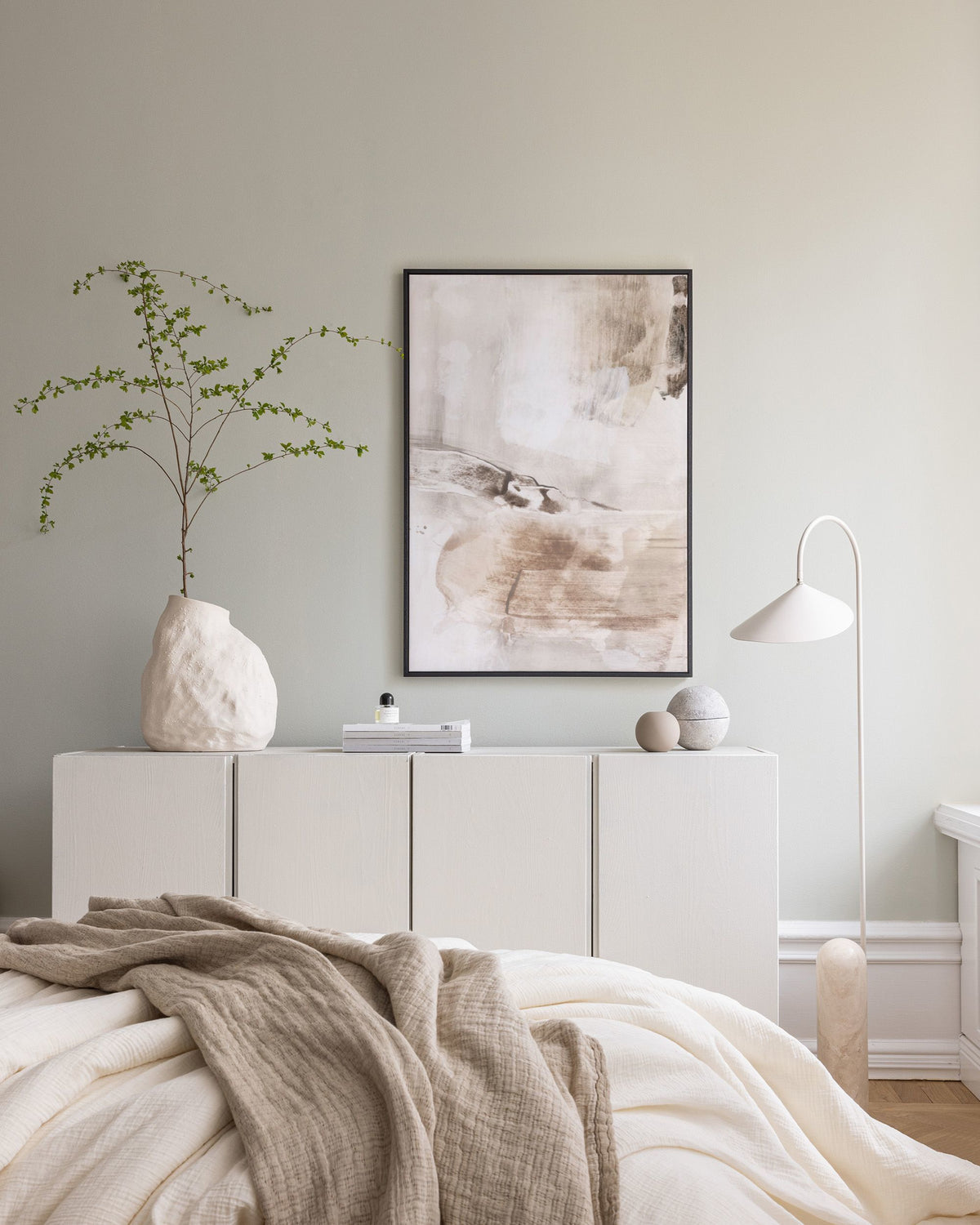 Soft Beige Painting No2 Canvas print