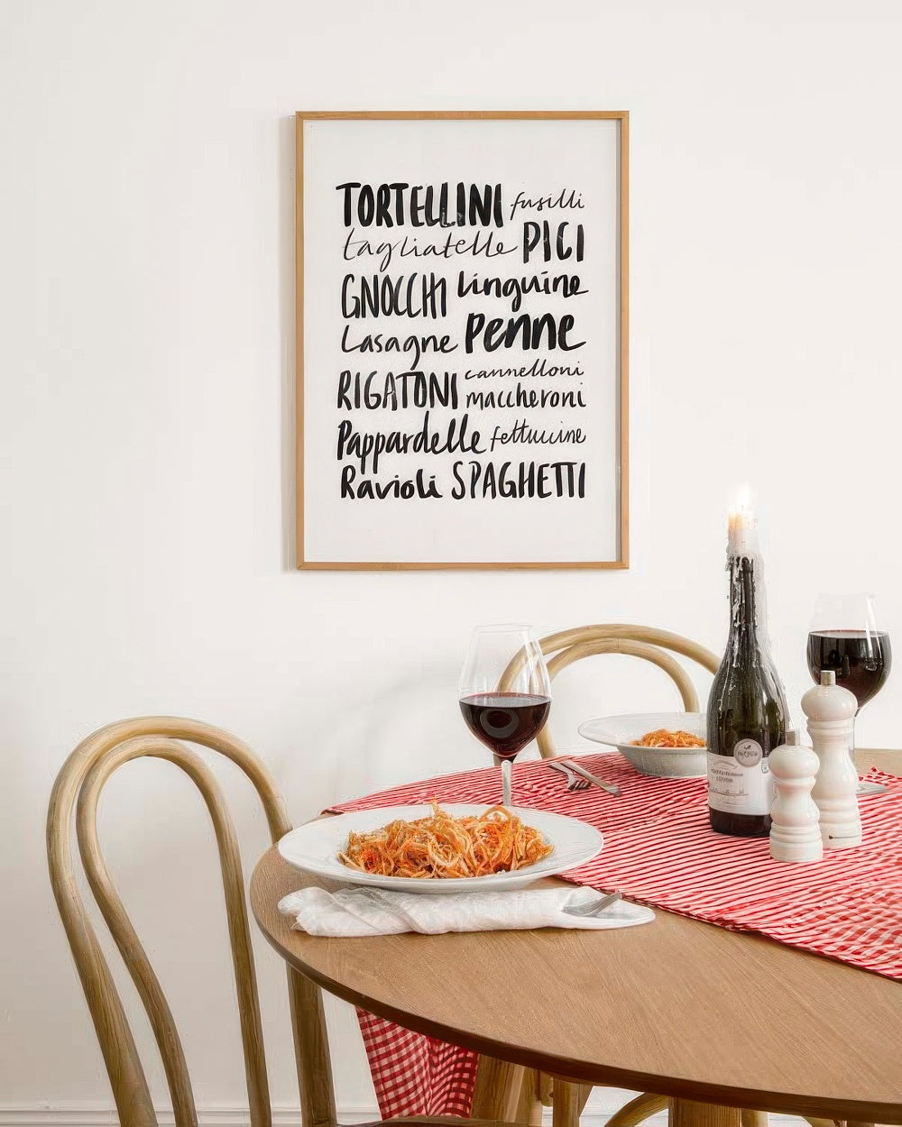 Pasta Varieties Print