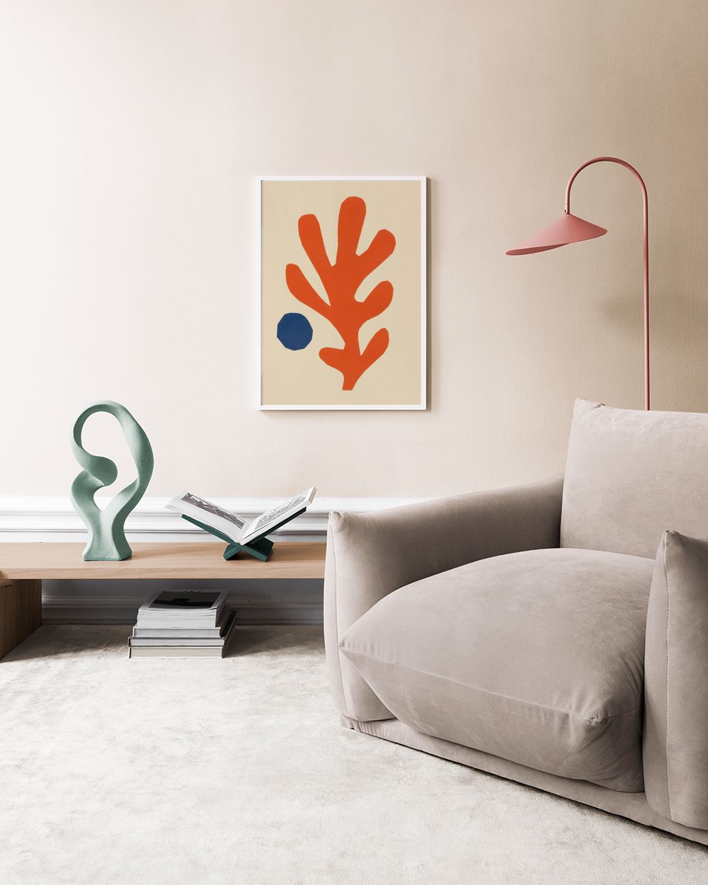 Cutout Coral Print