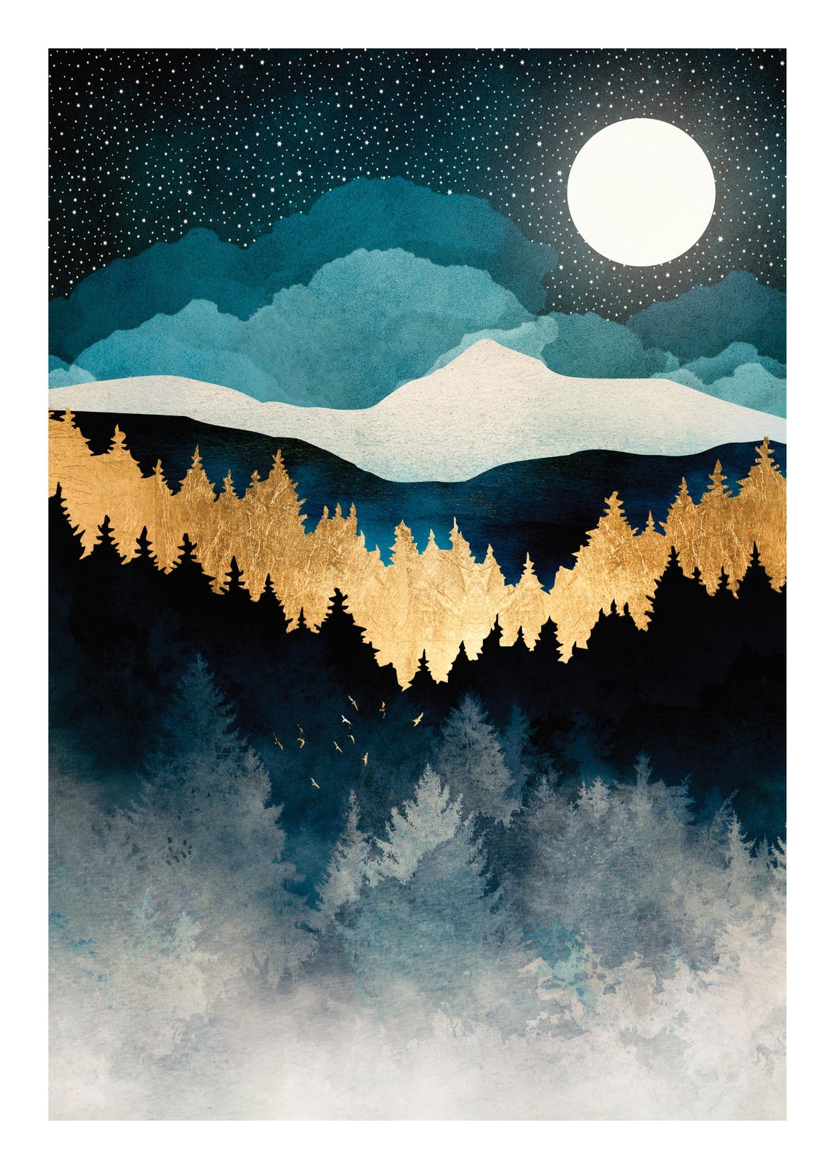 SpaceFrog Designs - Indigo Night Print