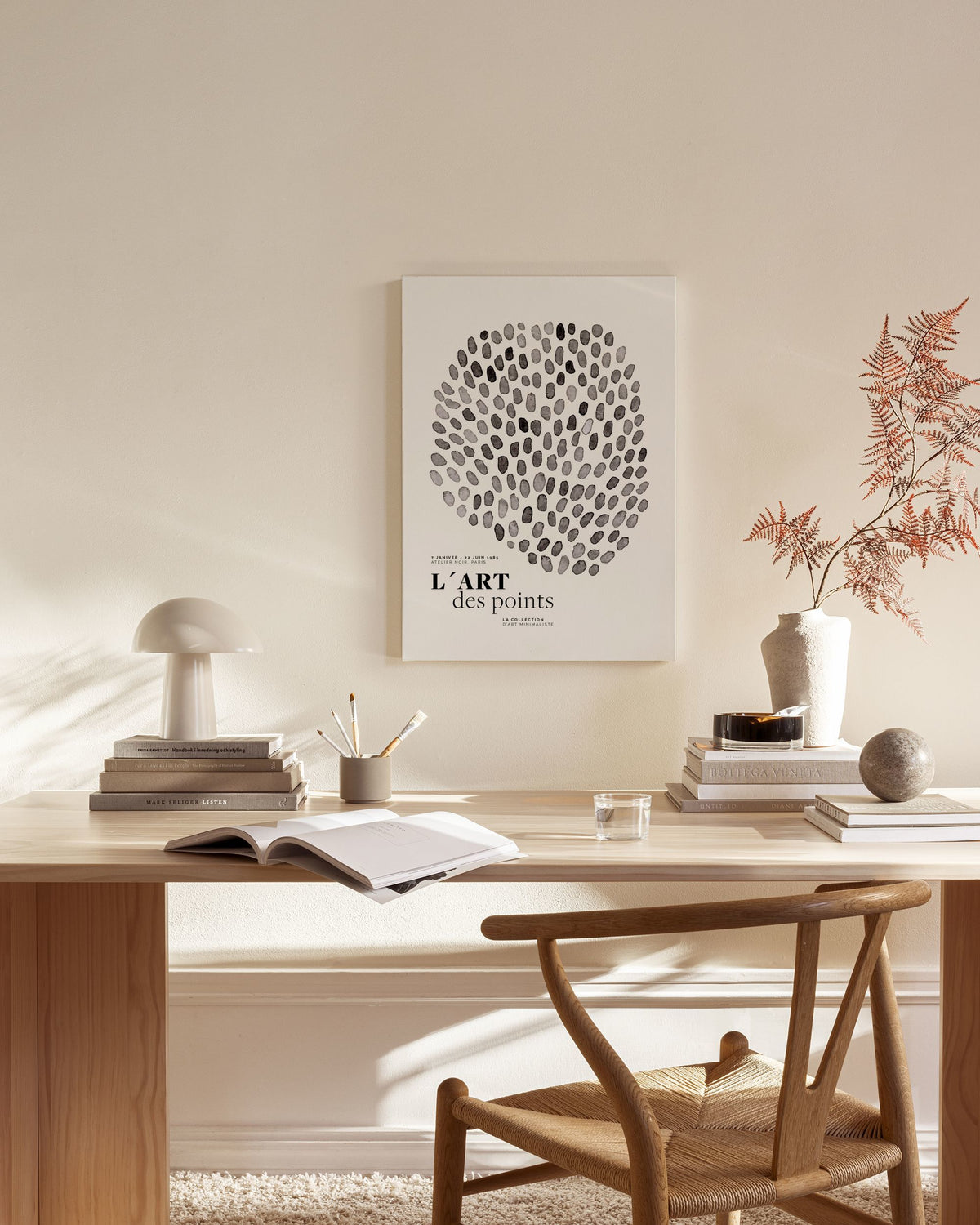 L’art des Points No1 Canvas print