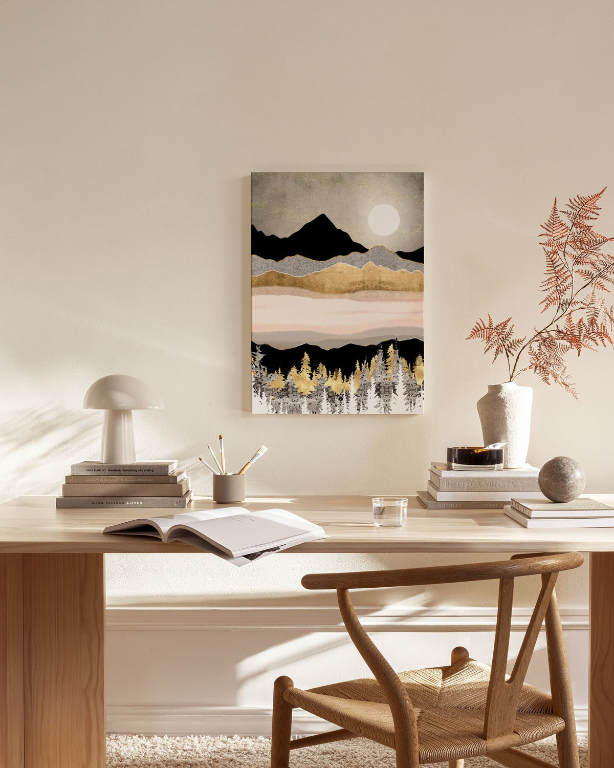 SpaceFrog Designs - Winter Moon Canvas print