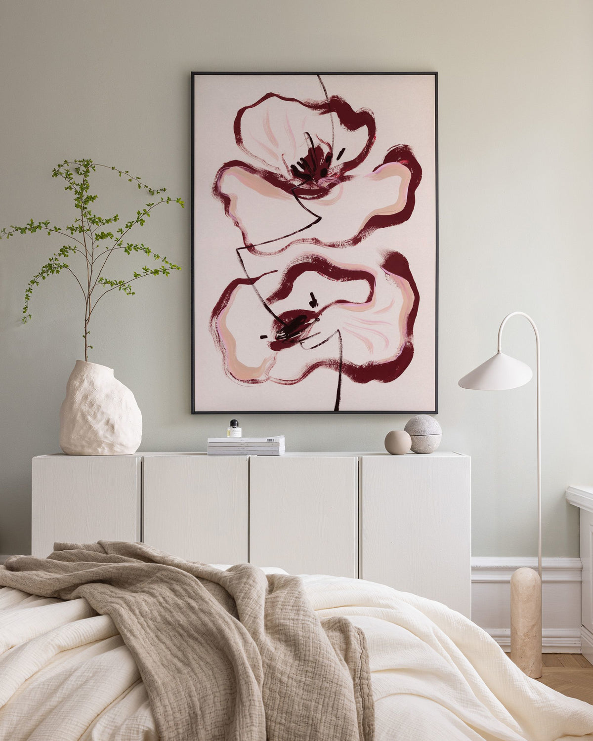 Floral Lines Canvas print