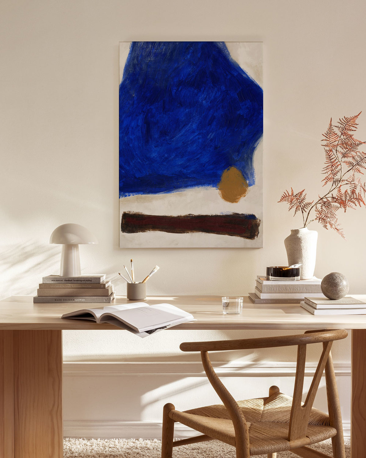 Bold Blue Canvas print