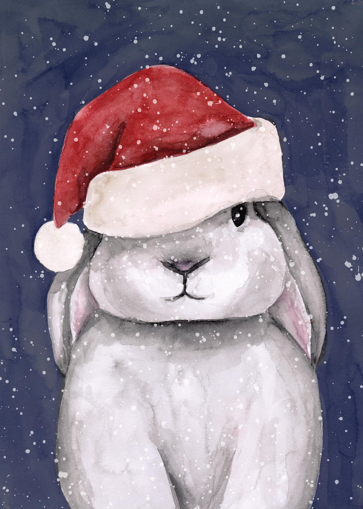Christmas Bunny Print