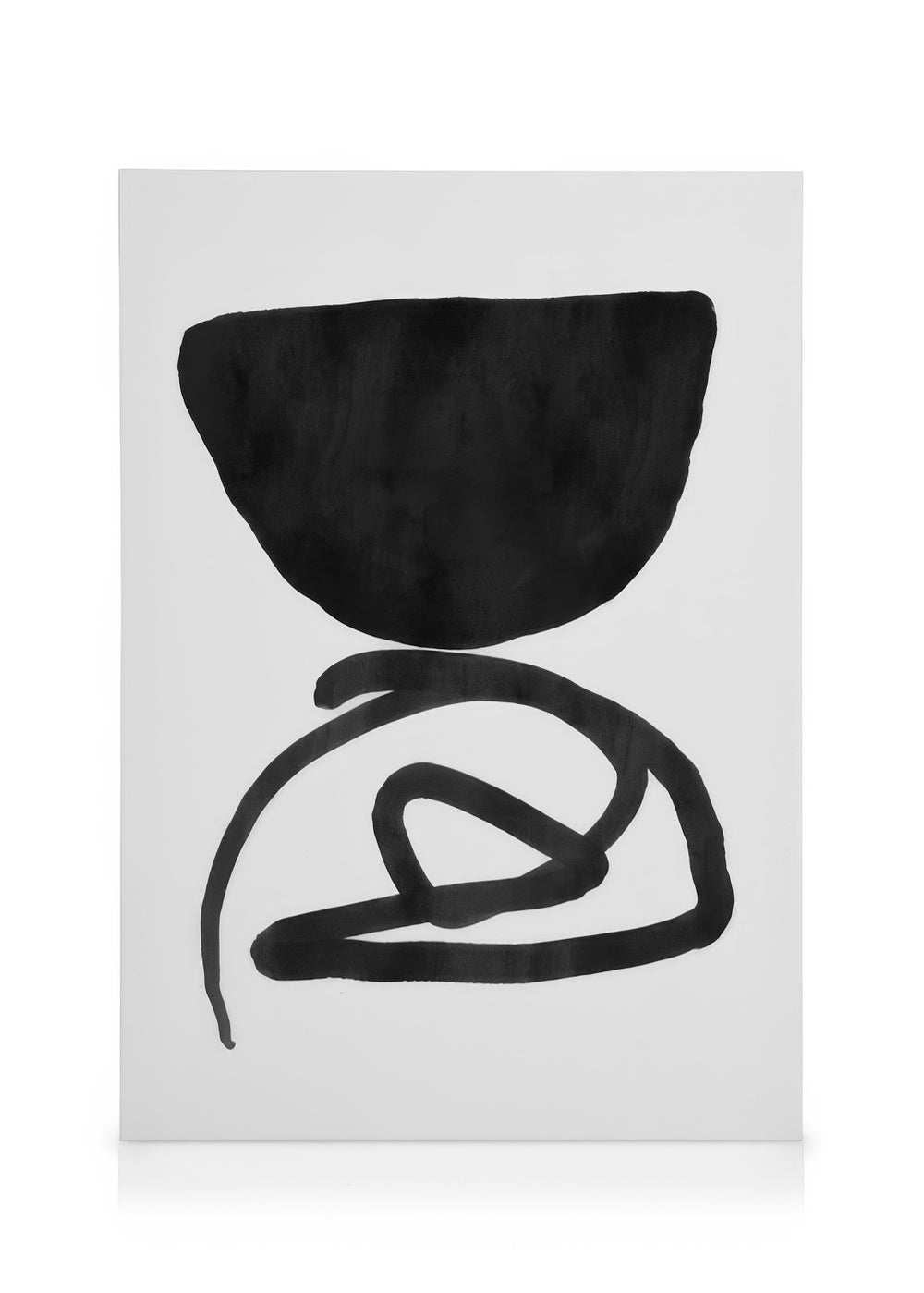 Black Abstract Shapes No2 Canvas print
