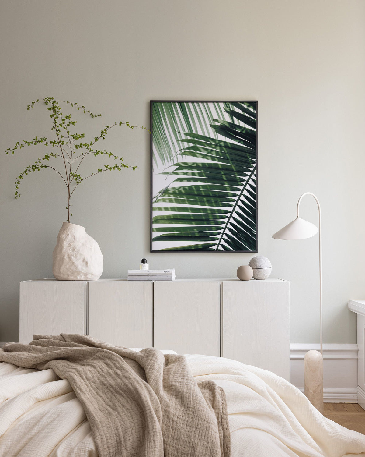 Sunray Palm Canvas print
