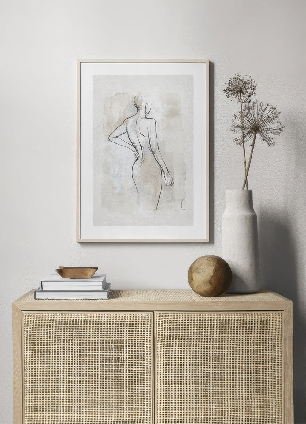 Abstract Body Sketch No2 Print