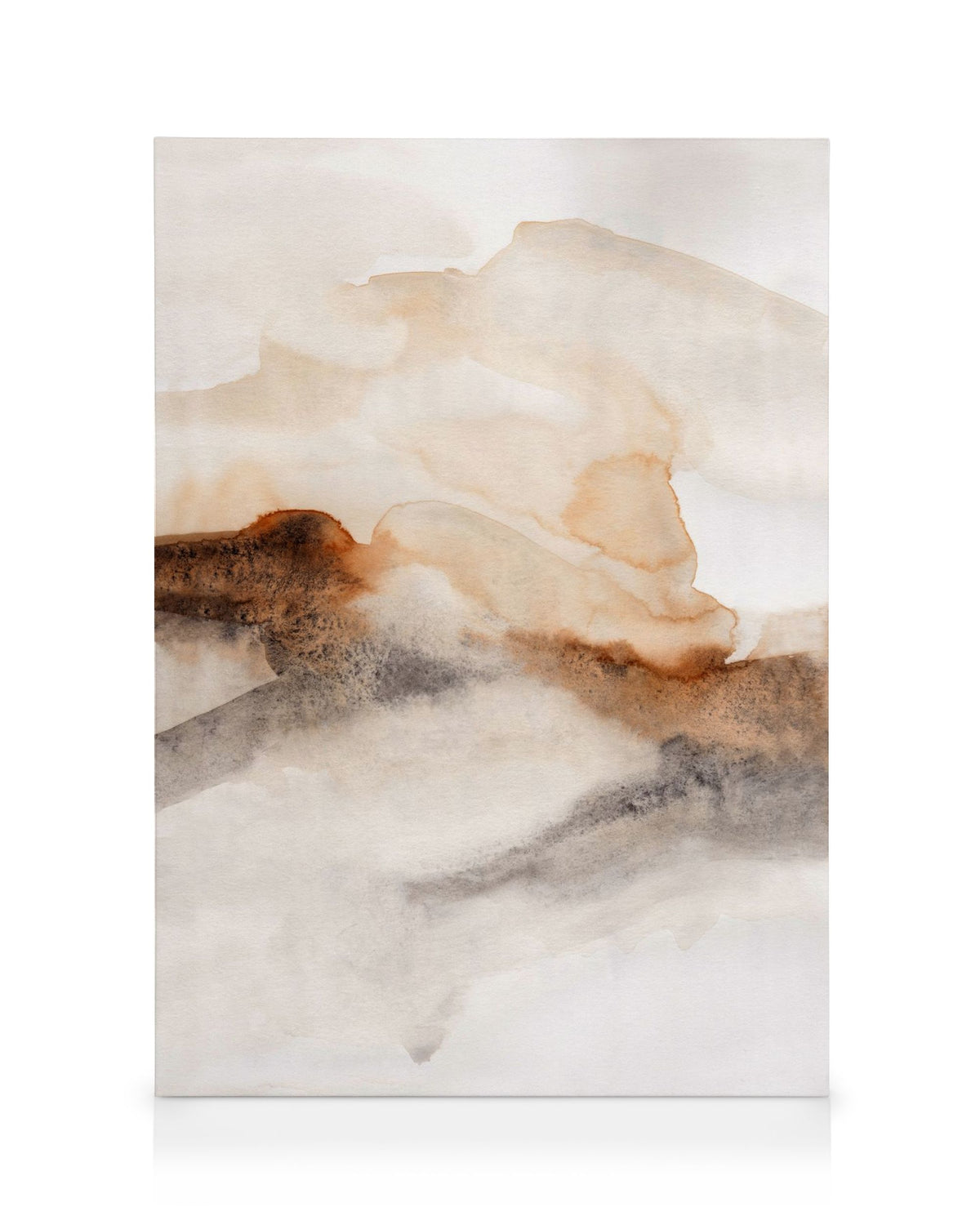 Burnt Tones Watercolor No1 Canvas print