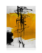 Yellow Abstract No1 Canvas print