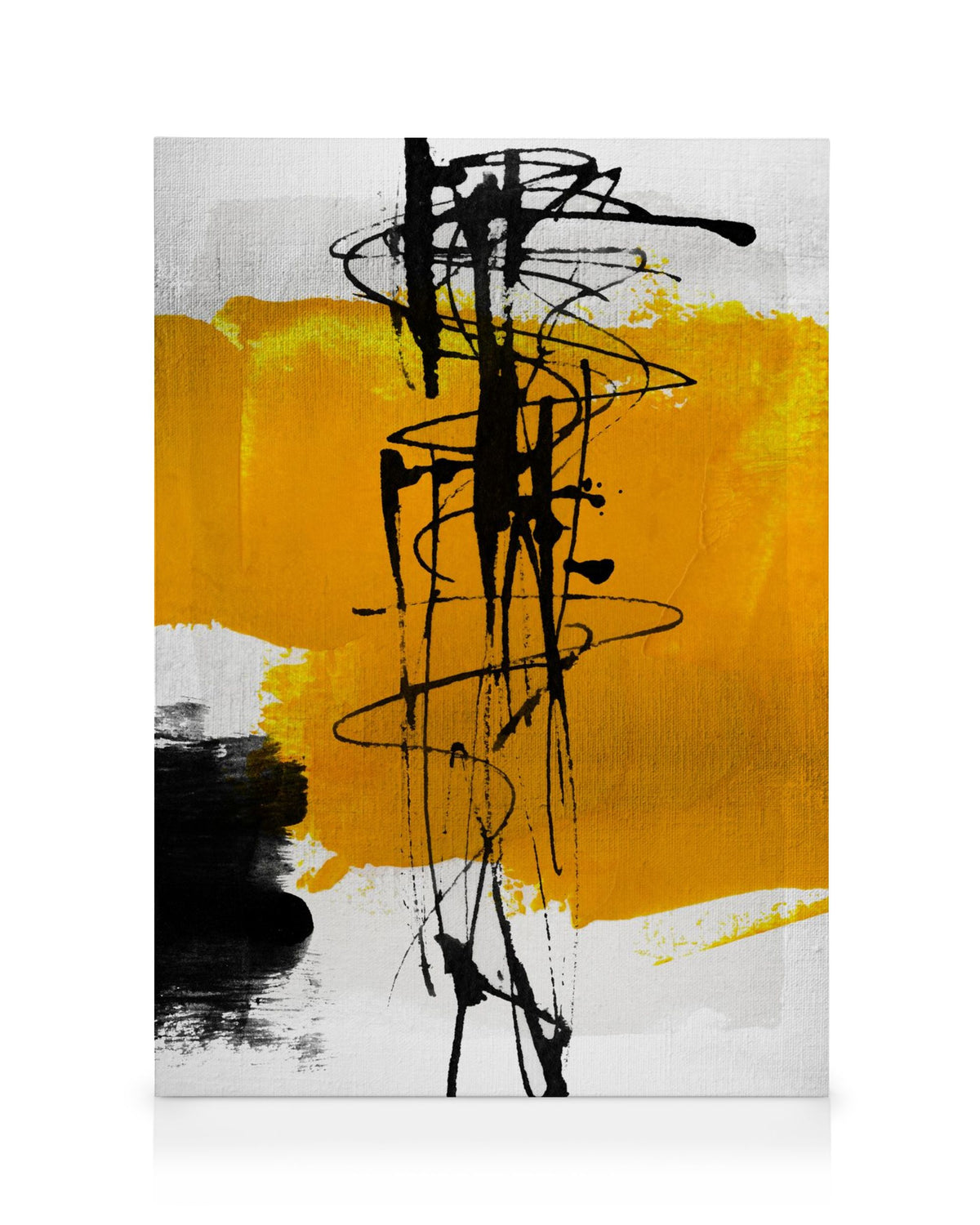 Yellow Abstract No1 Canvas print
