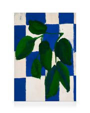 Merel Takken - Checkered Greenery Canvas print