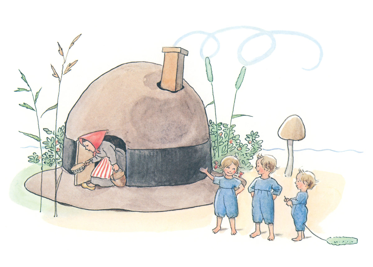 Elsa Beskow - The Children of Hat Cottage Print