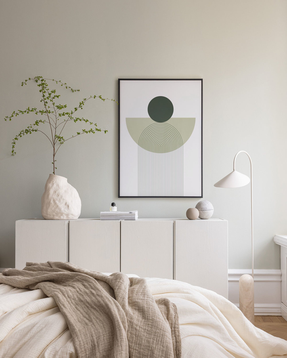 Geometry in Green Canvas print
