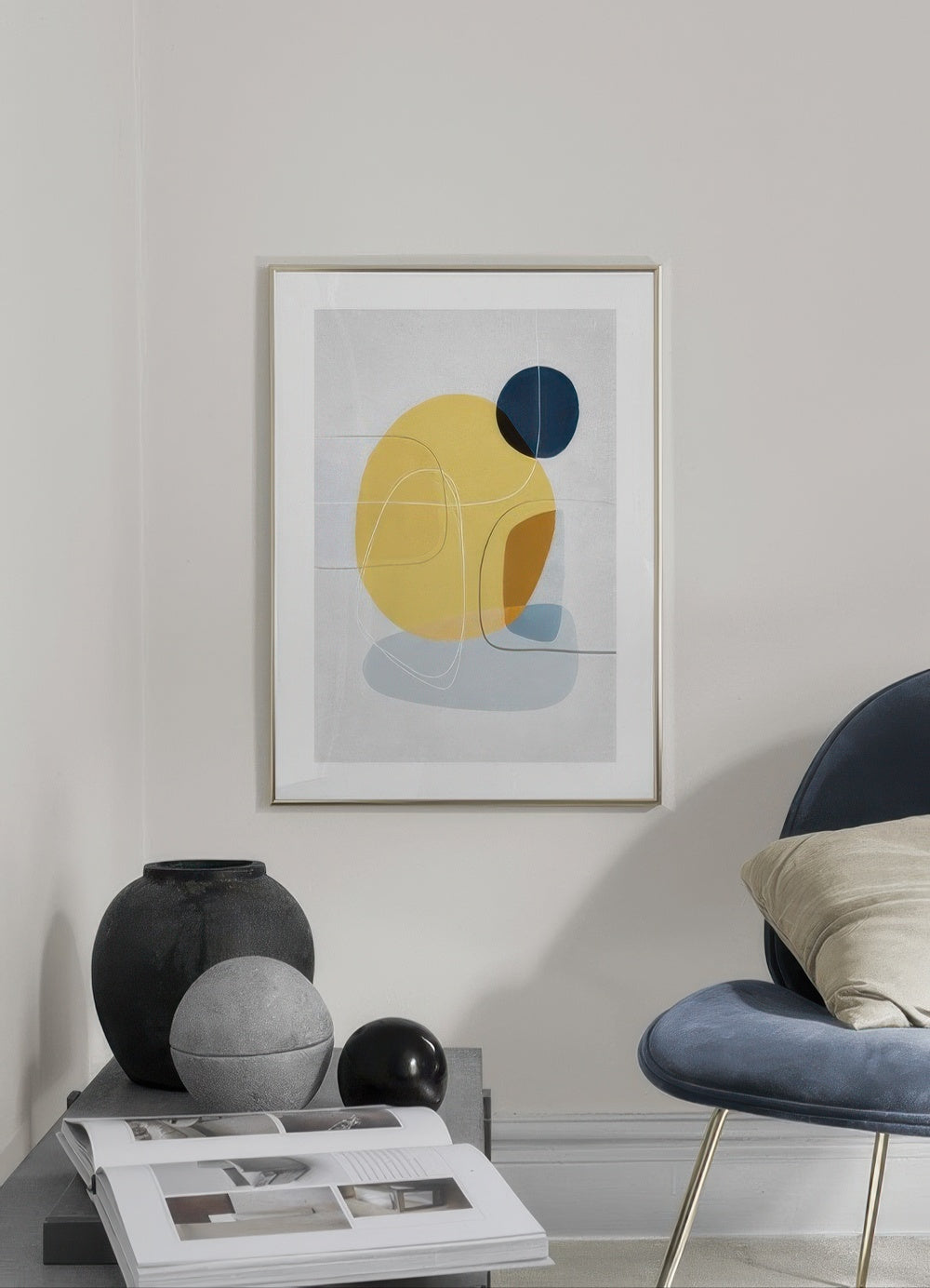 Contemporary Yellow No1 Print