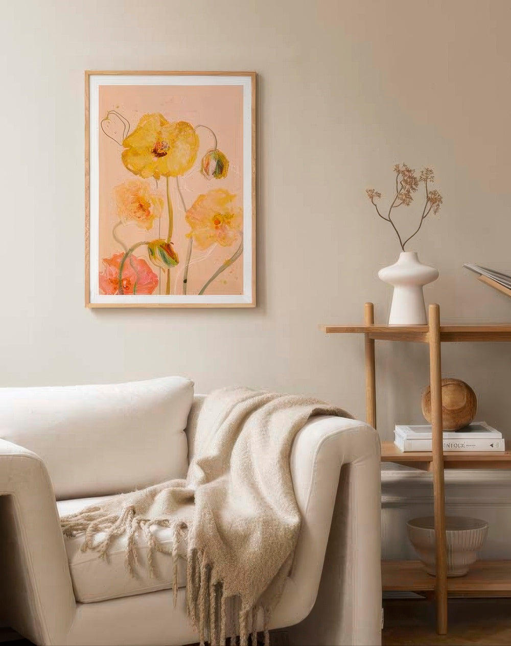 Leigh Viner - Poppy Peach Print