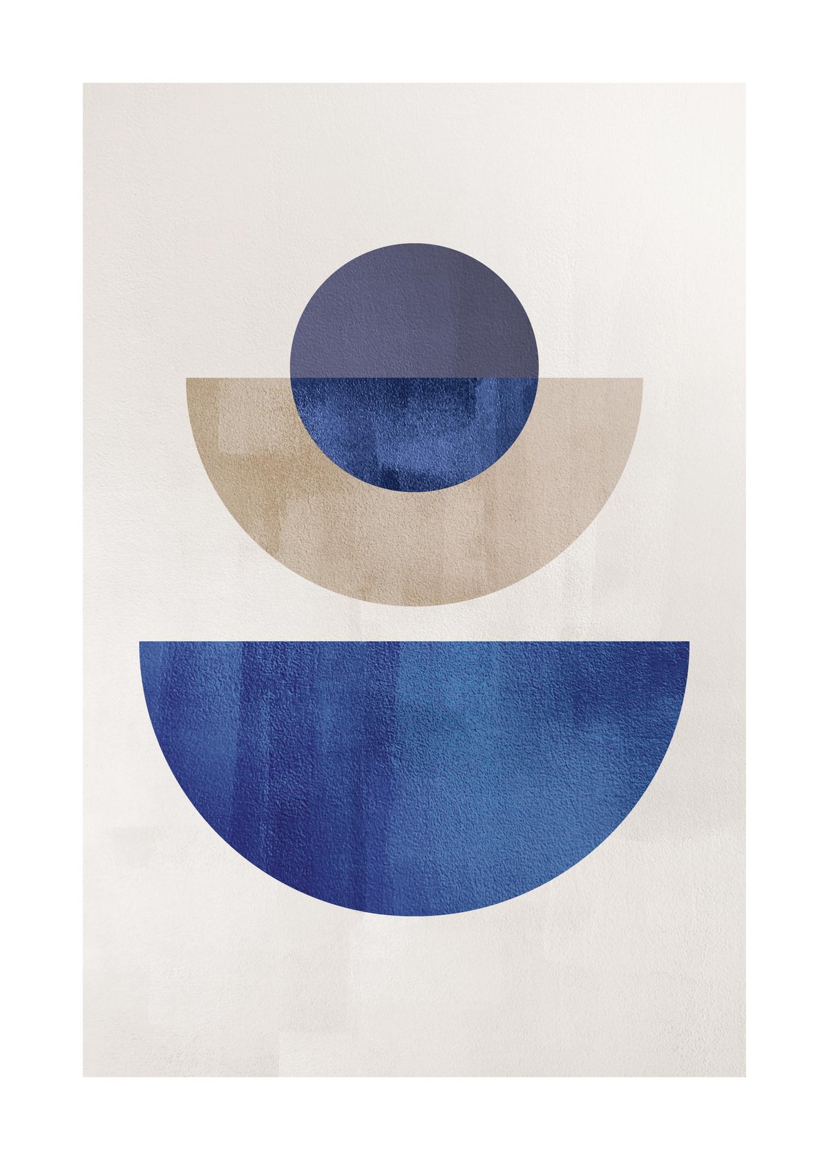 Blue Geometric Print