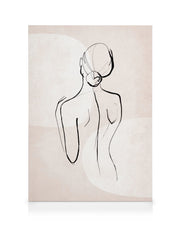Female Sketch Forms No1 Canvas print