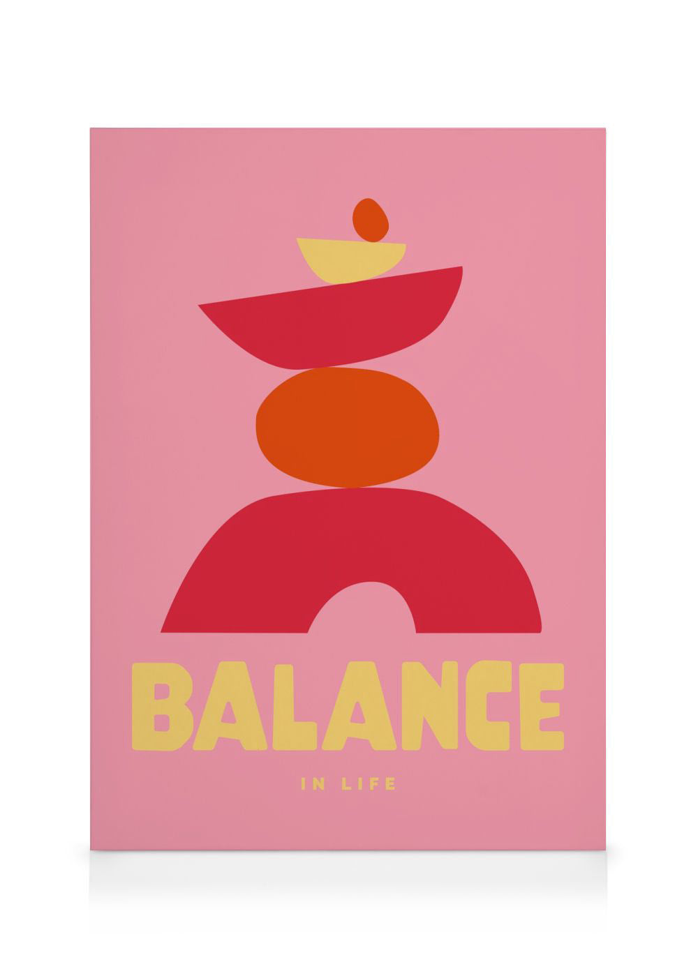 Graphic Balance in Life Canvas print