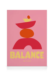 Graphic Balance in Life Canvas print