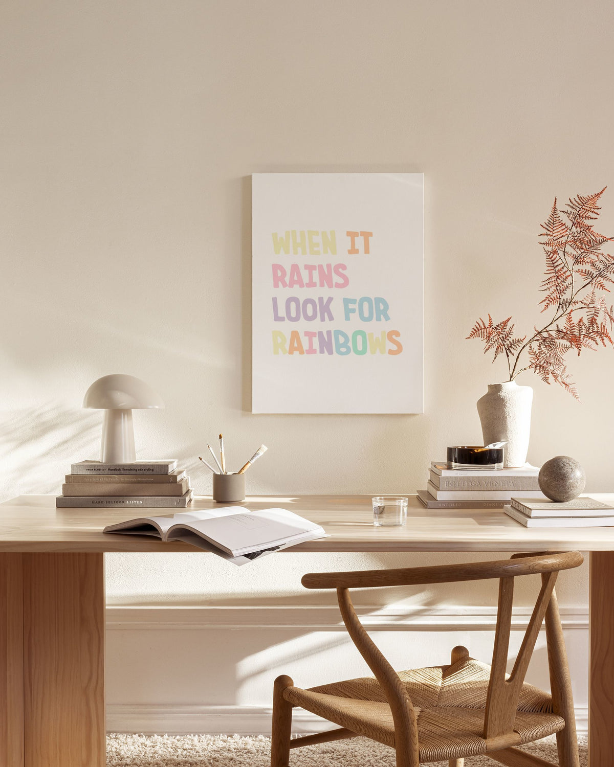 Look for Rainbows Canvas print