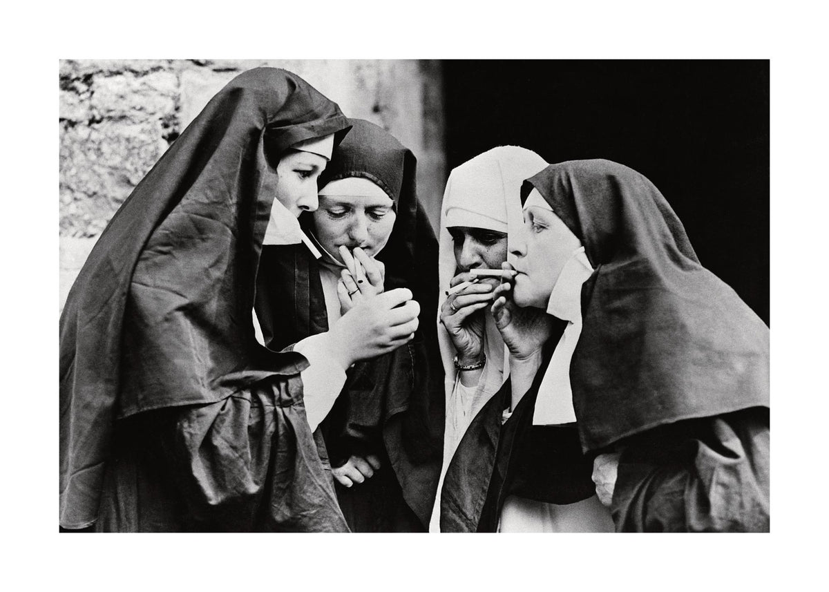 Nuns Smoking Print
