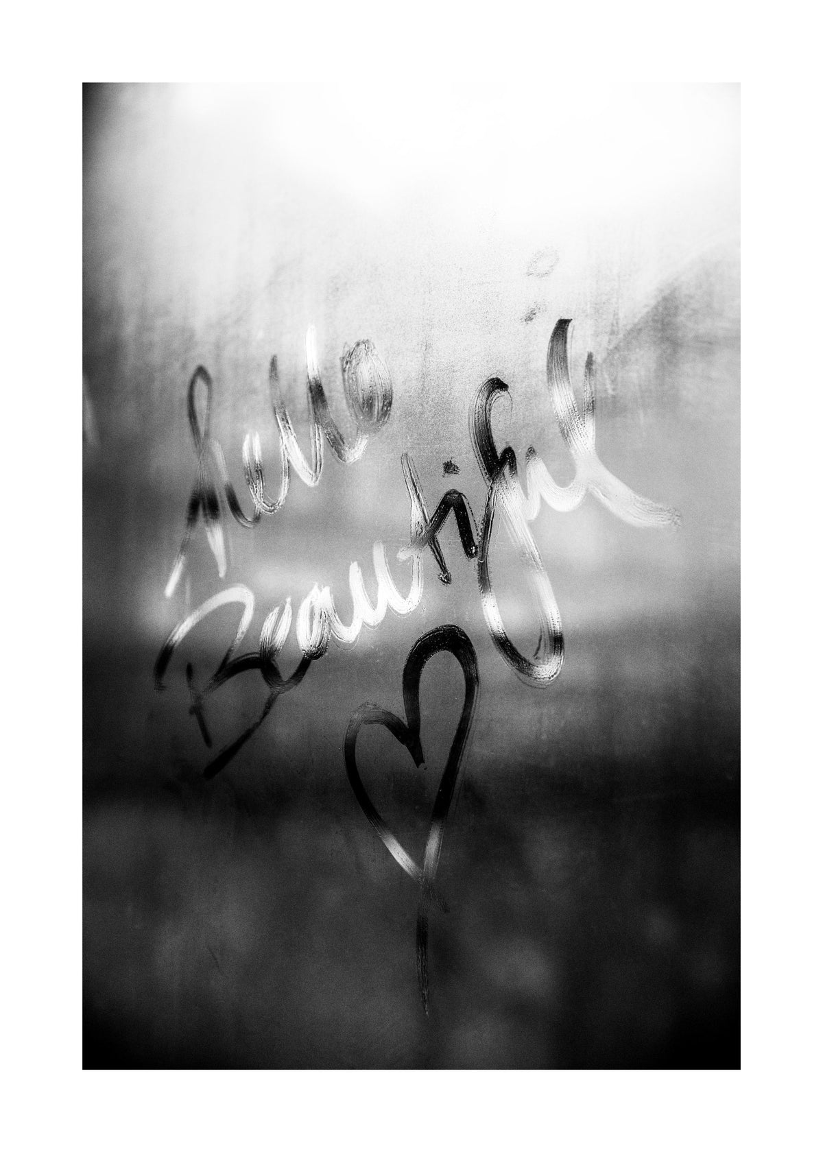 Message on a Window Print