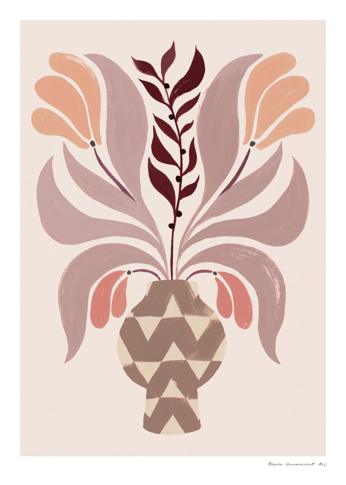 Flower Ornament No2 Print