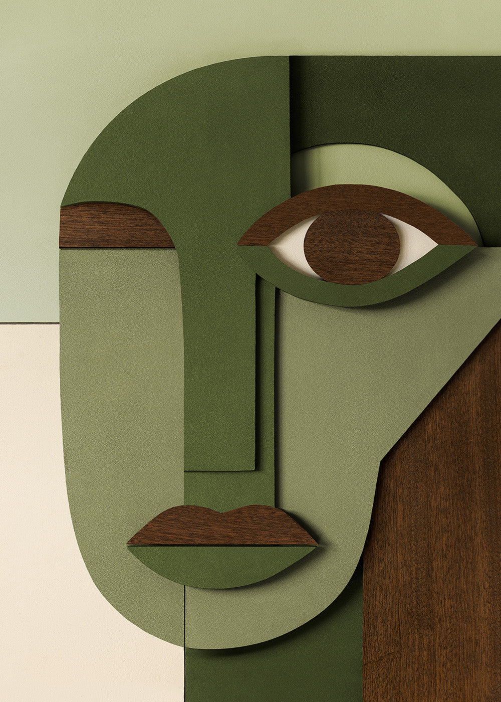 Abstract Face Print