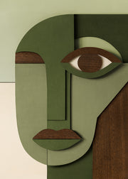 Abstract Face Print