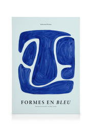 Formes en Bleu No1 Canvas print