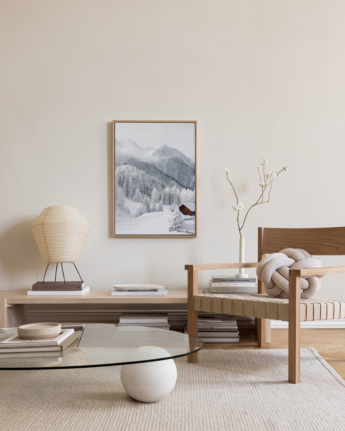 Snowy Landscape Canvas print