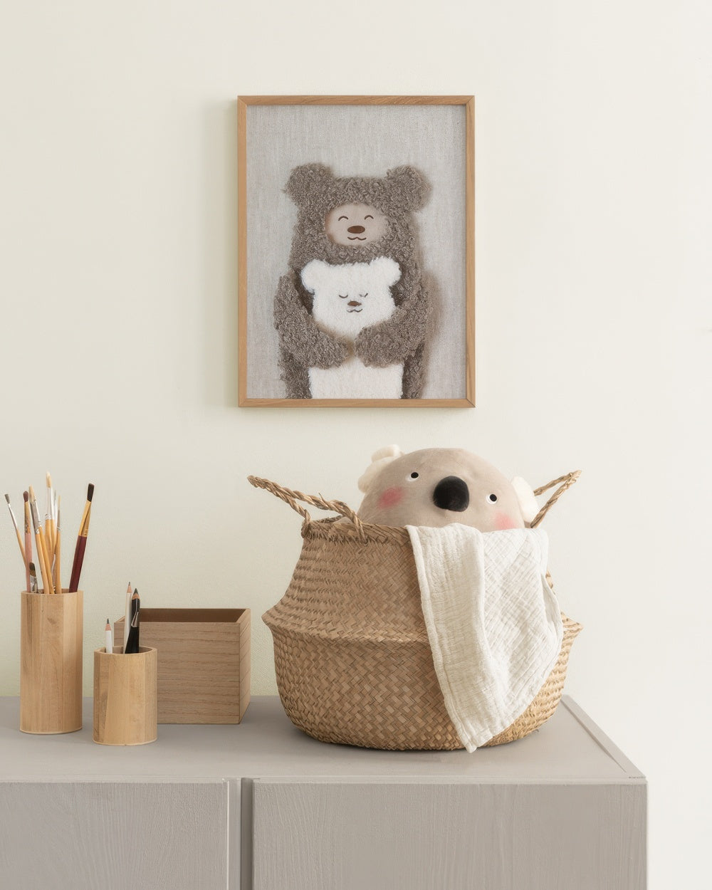 Furry Bears Hug Print