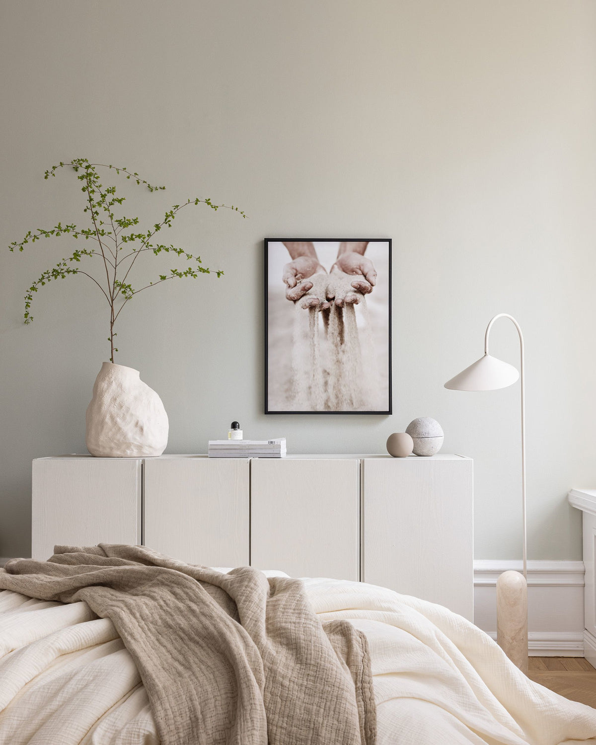 Sand Slipping Through Canvas print