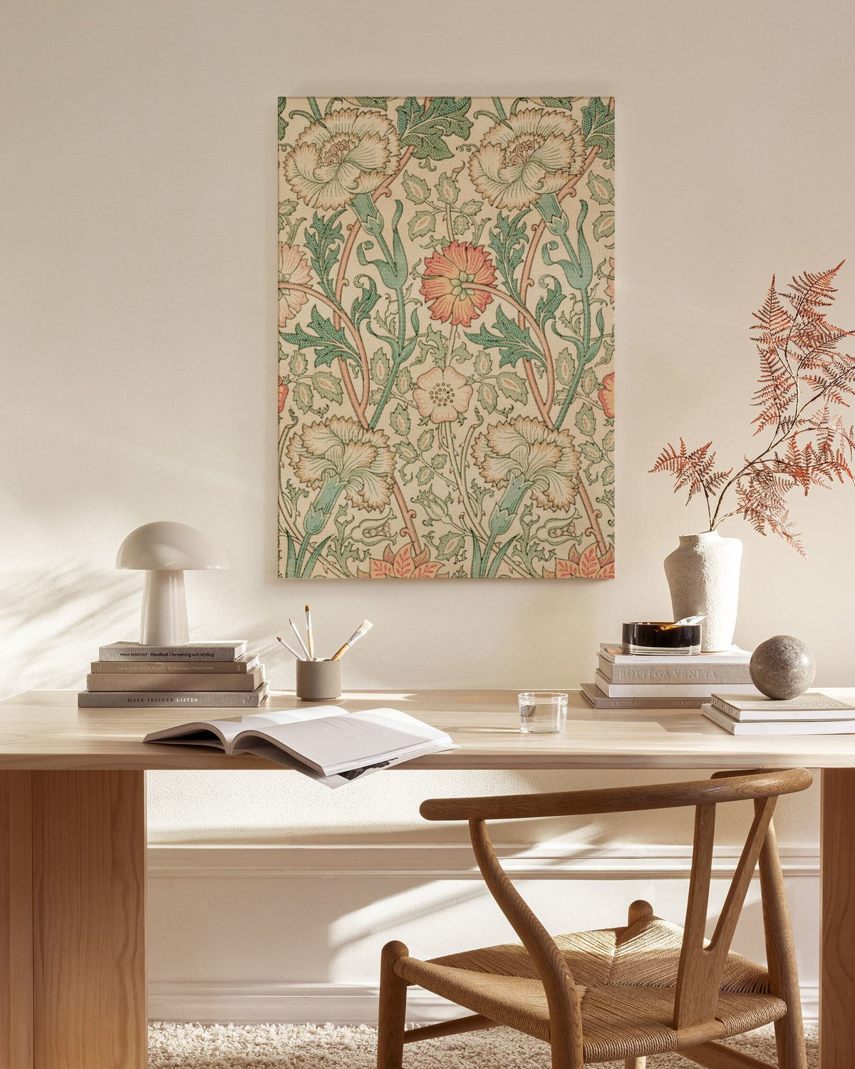 William Morris - Pink and Rose Canvas print