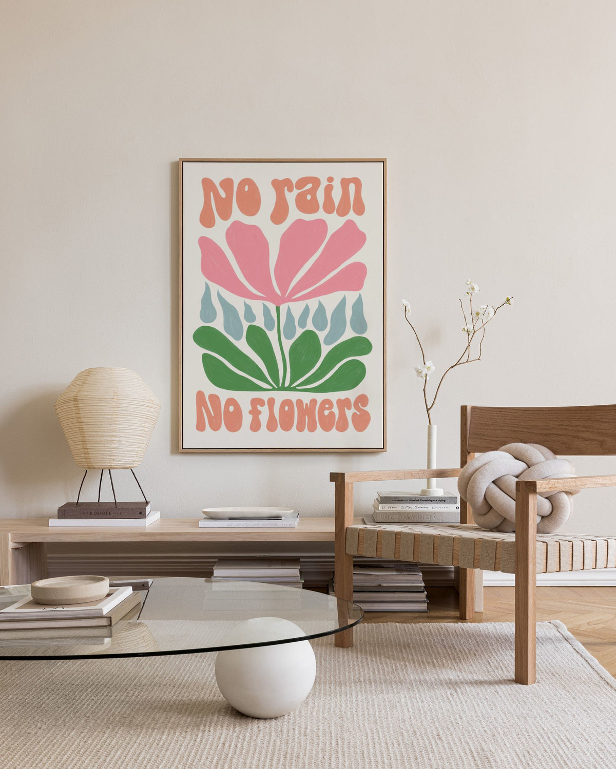 No Rain. No Flowers Canvas print