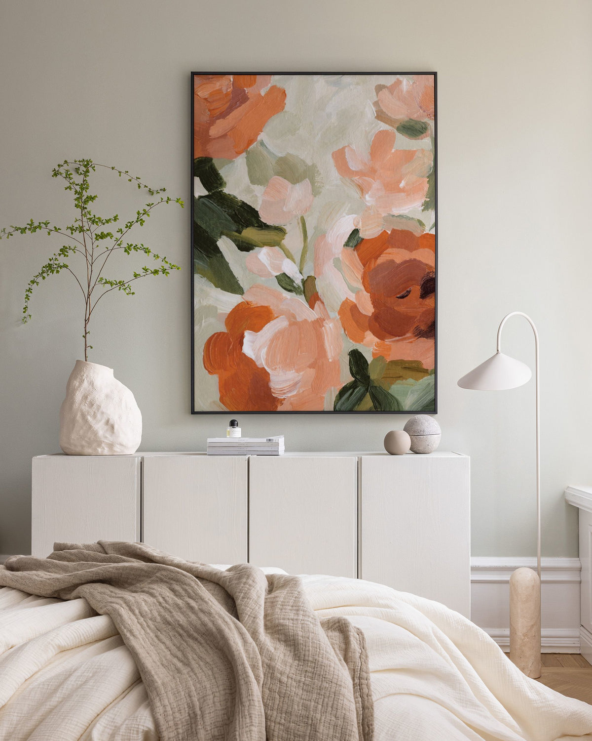 Soft Rustic Florals No2 Canvas print