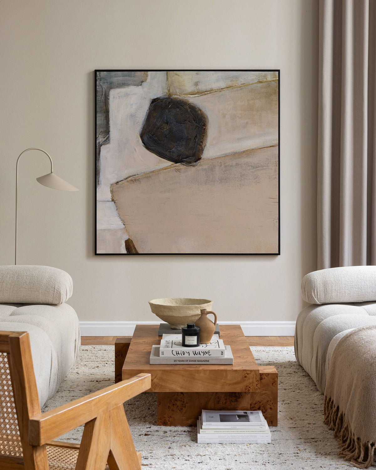 Grounded Shapes No1 Canvas print