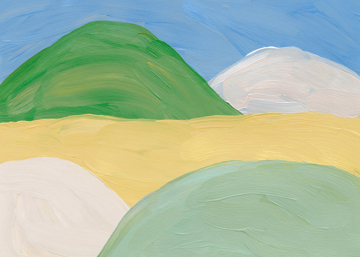 Brushstroke Hills Affiche
