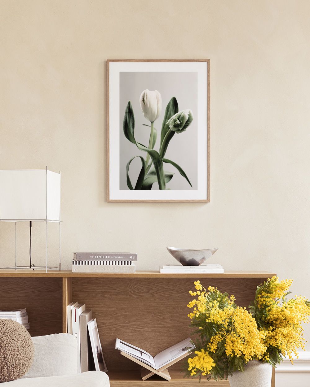 Green Tulips Print