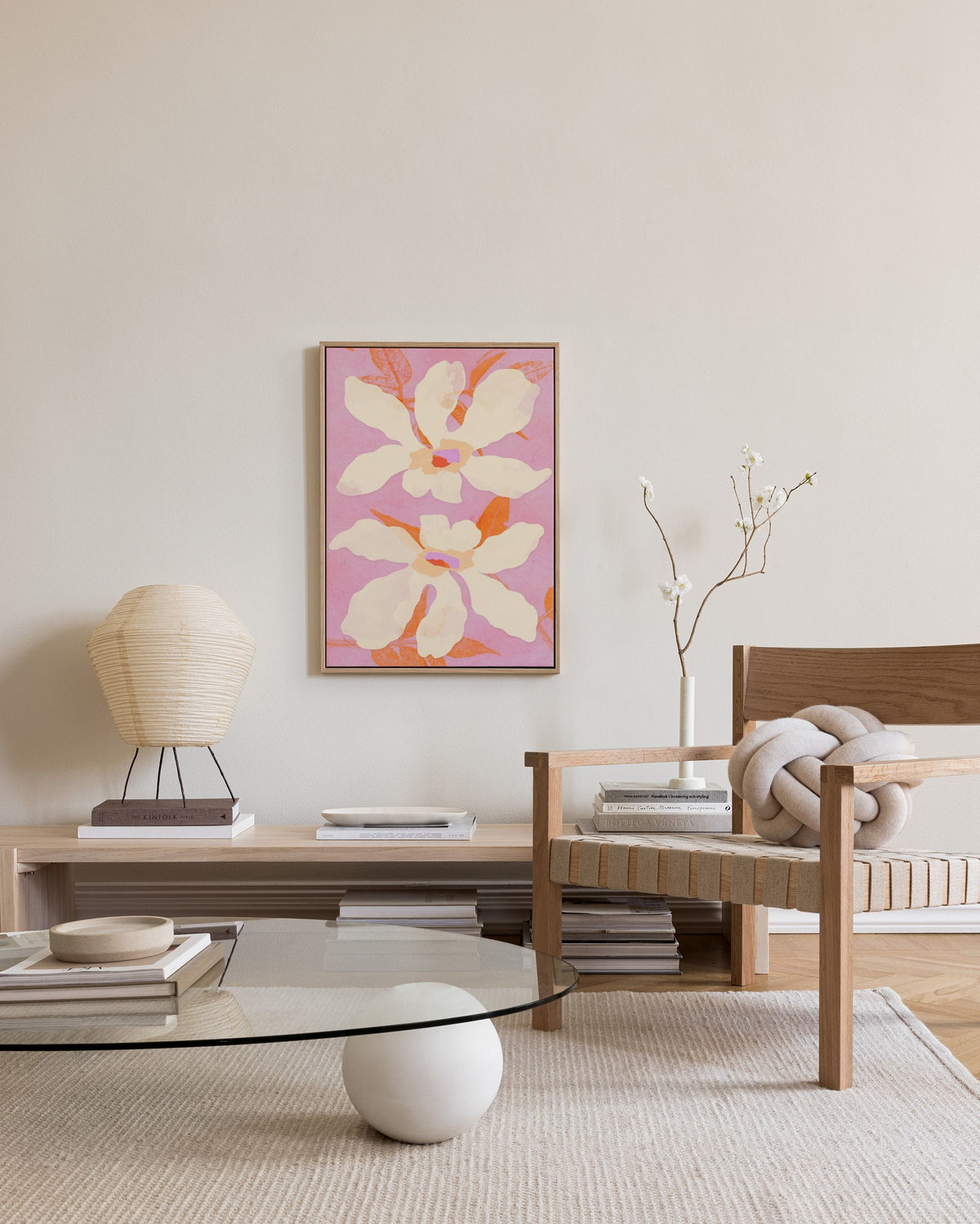 Floating Flowers Canvas print