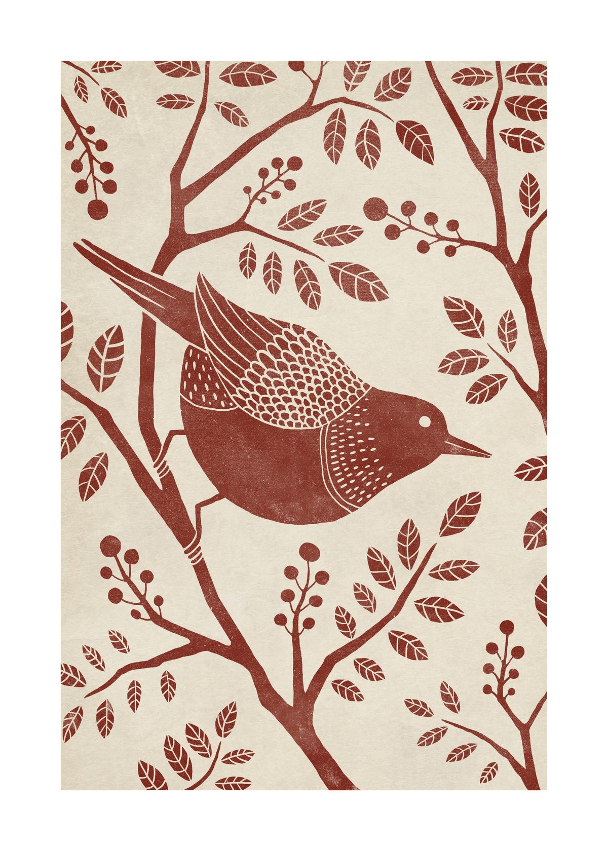 Vintage Bird Print