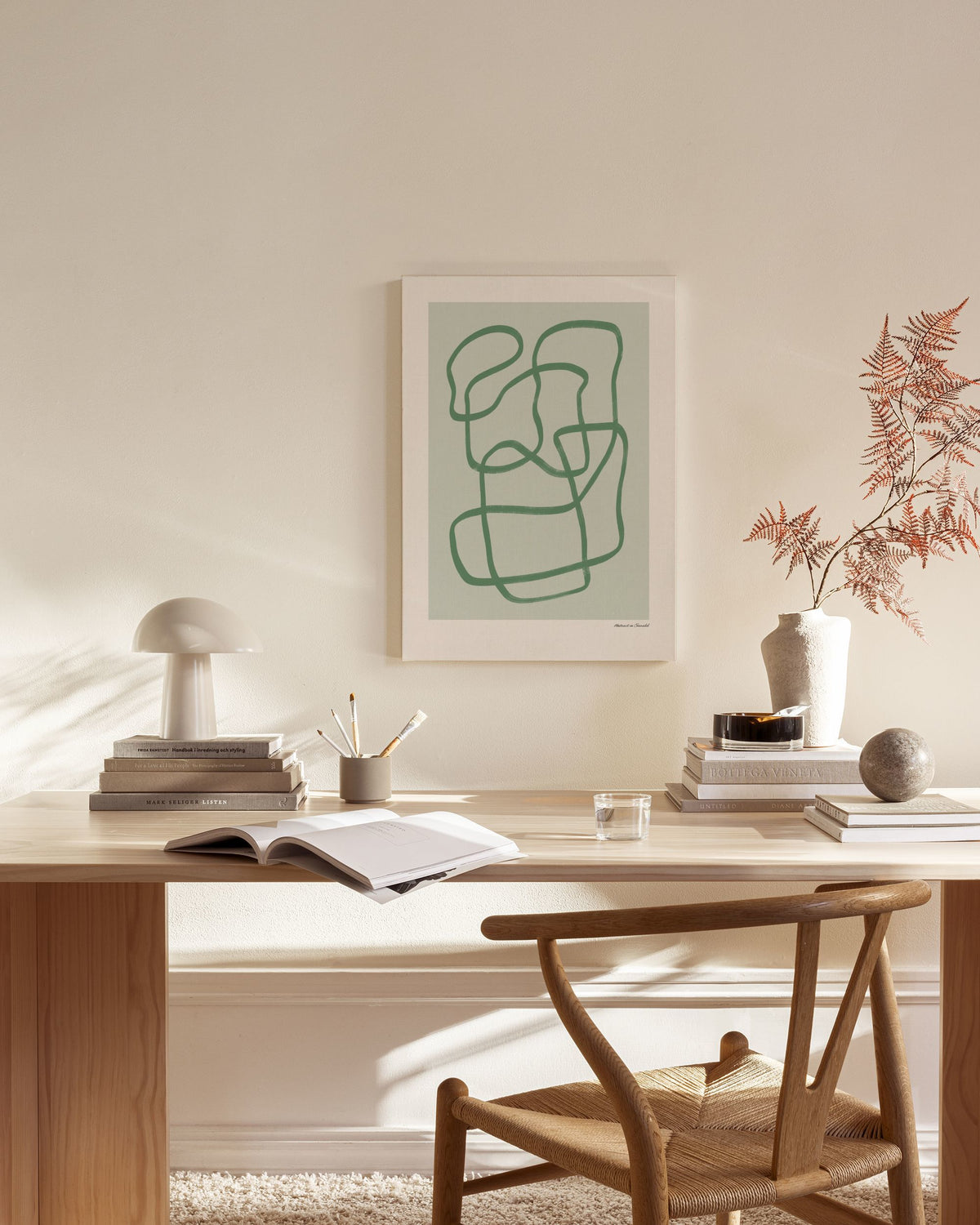 Abstract in Emerald Canvas print