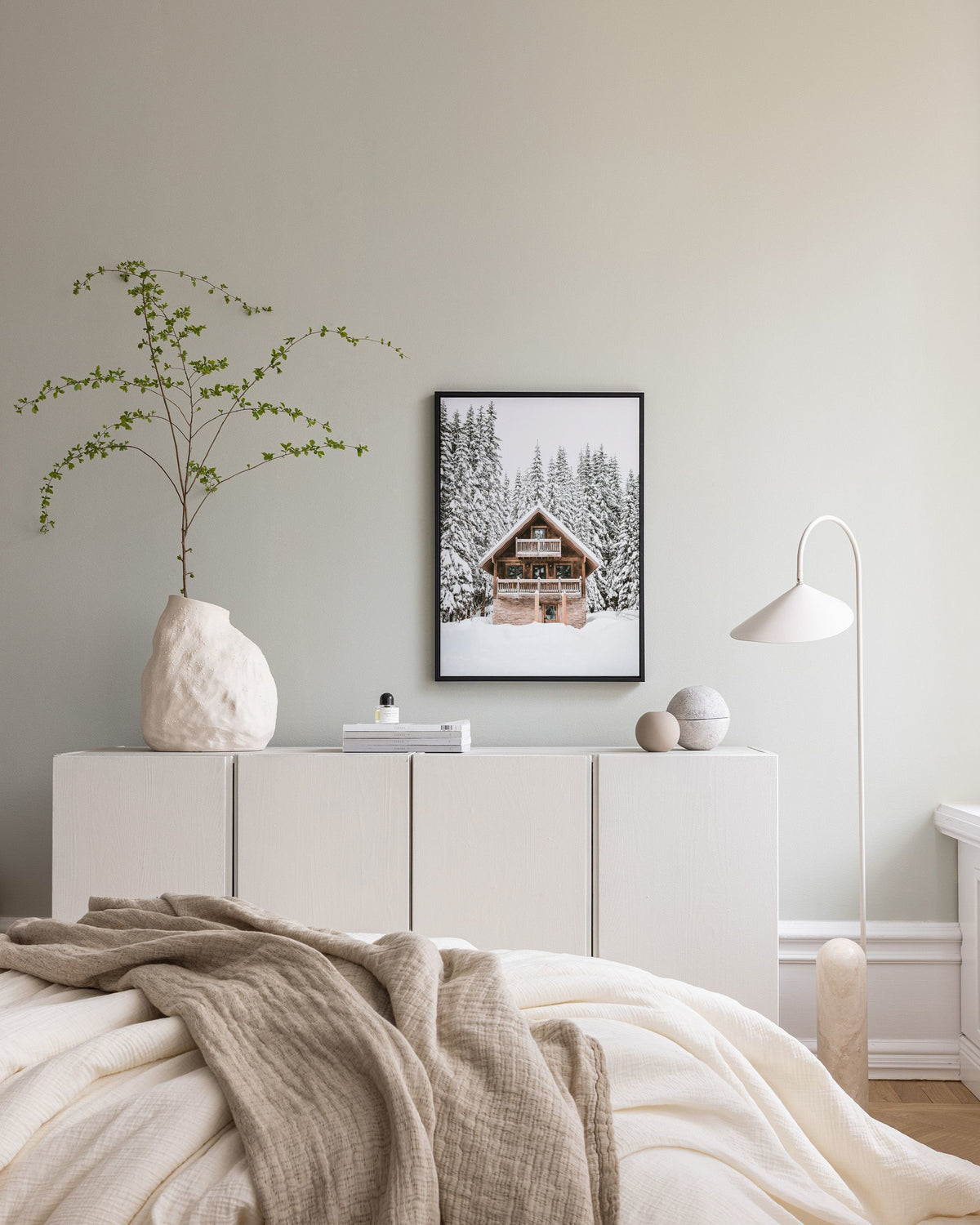 Holiday Cabin Canvas print