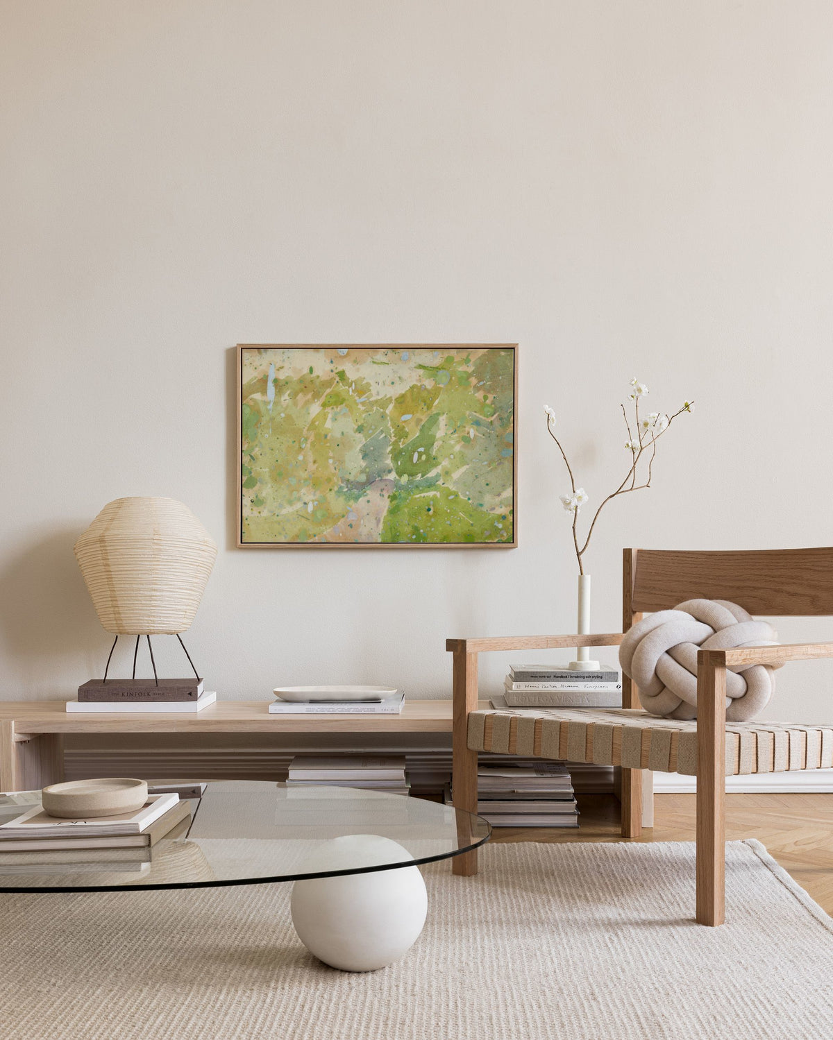 Edvard Weie - Color Study for Road through the Forest Canvas print