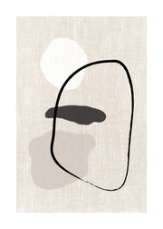 Linen Shapes No1 Print